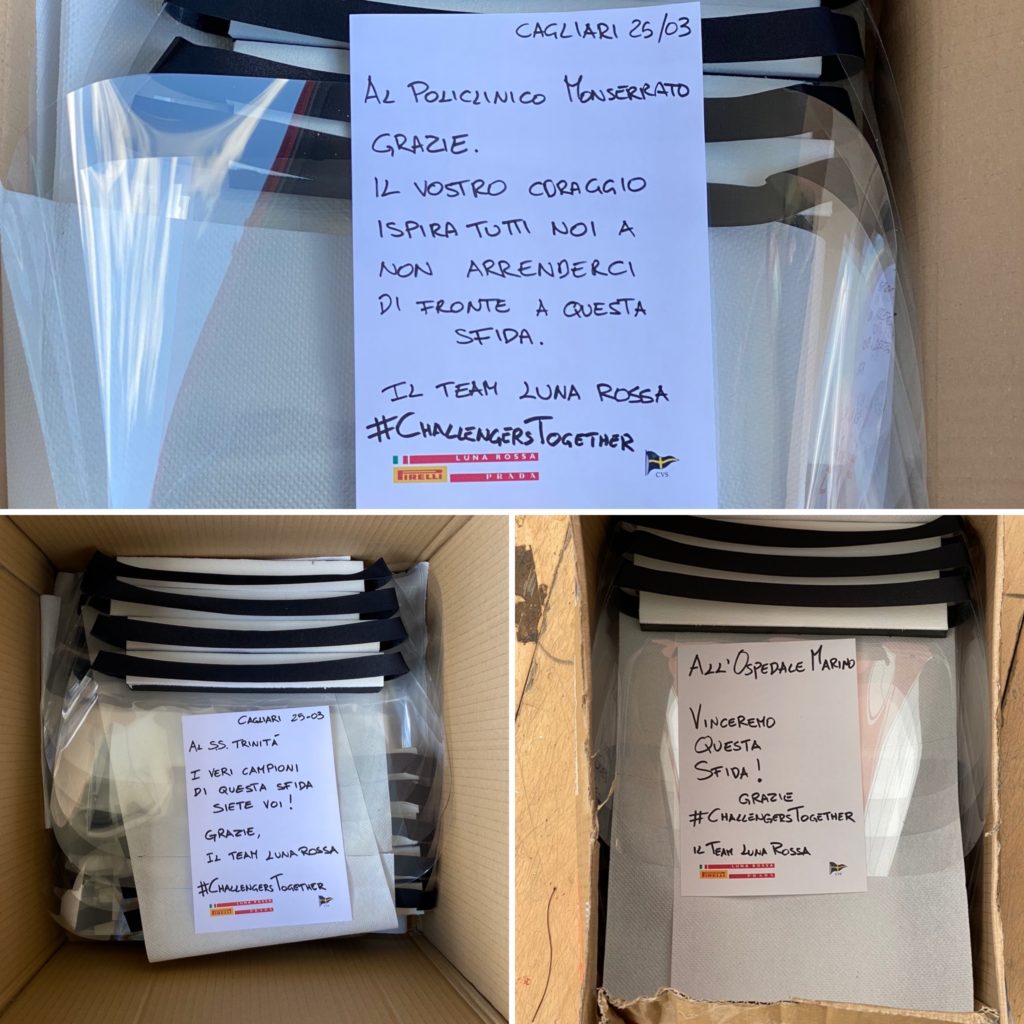 Cagliari, Luna Rossa dona cinque ventilatori polmonari per gli ospedali di ATS Sardegna