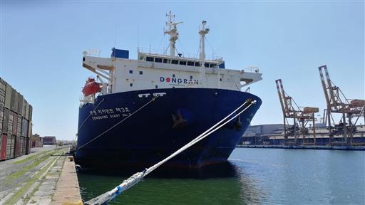 La Dongbang Giant No.3 approda per la prima volta nel porto di Venezia