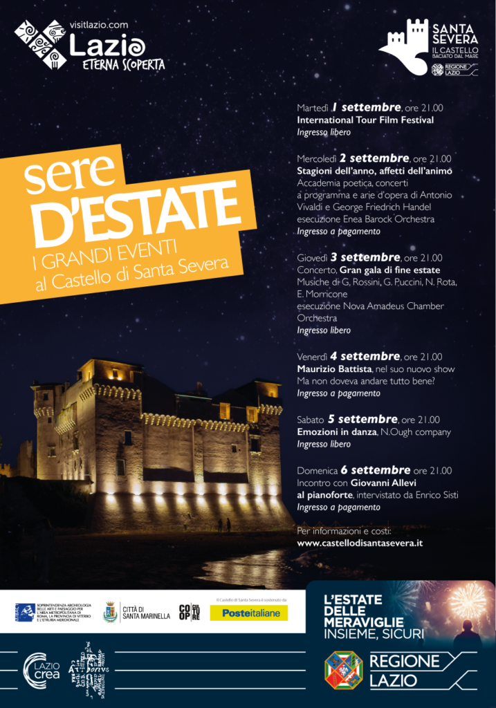 Santa Severa: prosegue al Castello fino al 6 settembre il Festival Sere d’estate