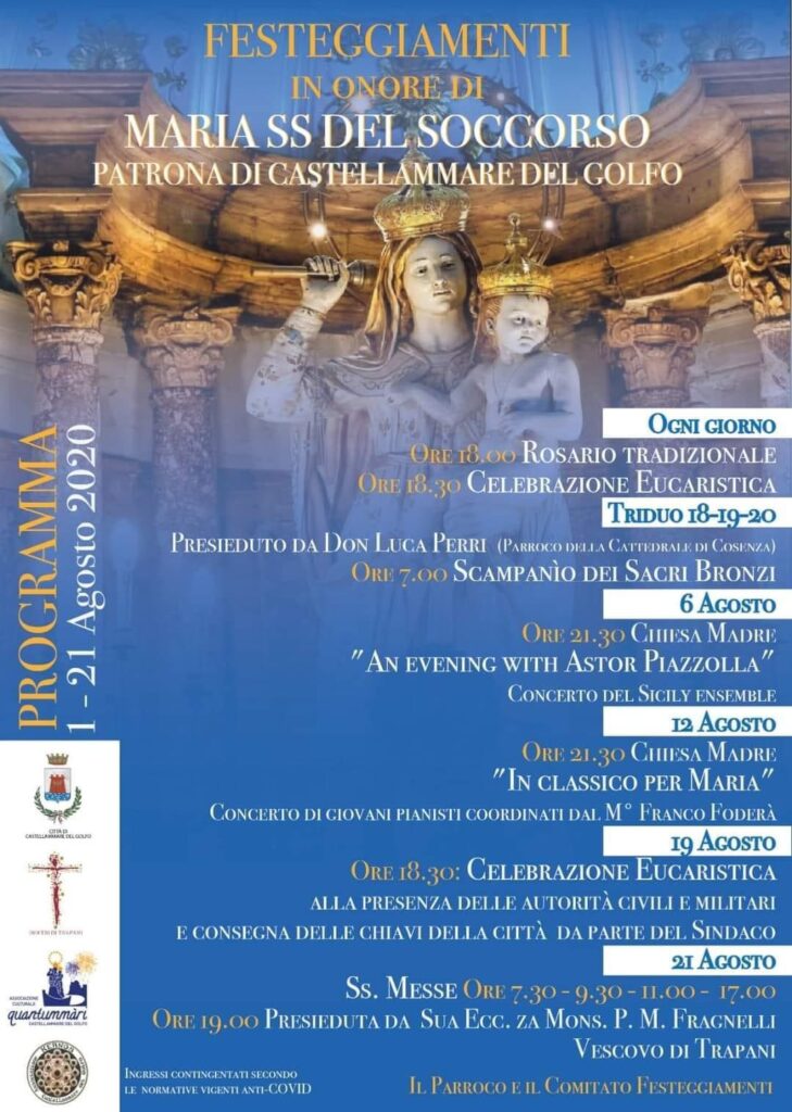 Castellammare del Golfo, festa per la Patrona limitati e senza processioni