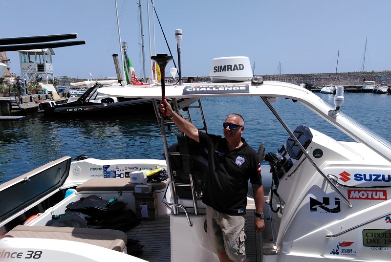 Sergio Davì presenta la sua nuova transoceanica in gommone
