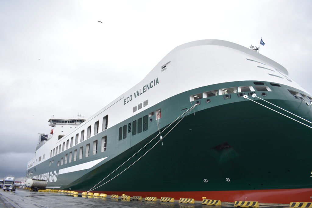 Gruppo Grimaldi, la Eco Valencia dal porto di Livorno è pronta per il primo viaggio