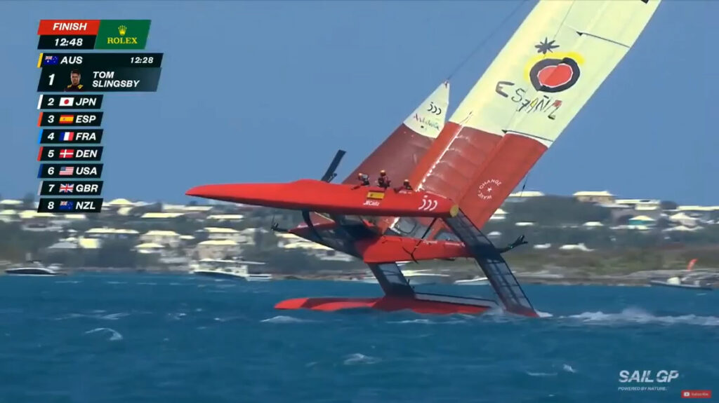 sailgp video scuffia spagna