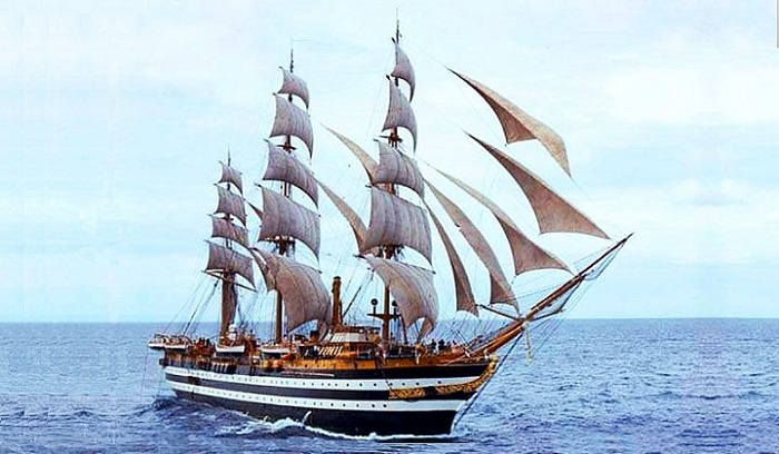 amerigo vespucci salpa lunedi battesimo di mare